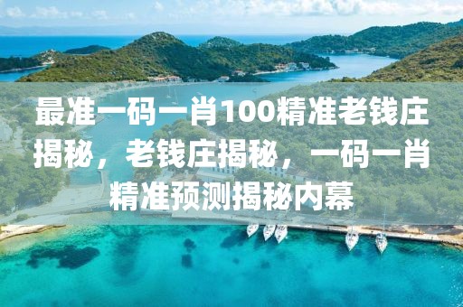 最準(zhǔn)一碼一肖100精準(zhǔn)老錢莊揭秘，老錢莊揭秘，一碼一肖精準(zhǔn)預(yù)測(cè)揭秘內(nèi)幕