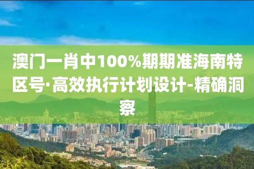 澳門(mén)一肖中100%期期準(zhǔn)海南特區(qū)號(hào)·高效執(zhí)行計(jì)劃設(shè)計(jì)-精確洞察