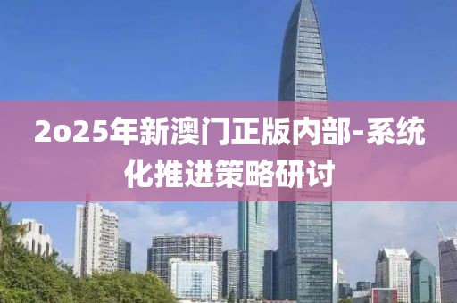 2o25年新澳門正版內(nèi)部-系統(tǒng)化推進(jìn)策略研討