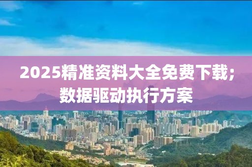 2025精準(zhǔn)資料大全免費下載;數(shù)據(jù)驅(qū)動執(zhí)行方案