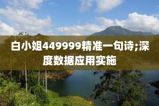白小姐449999精準(zhǔn)一句詩;深度數(shù)據(jù)應(yīng)用實(shí)施