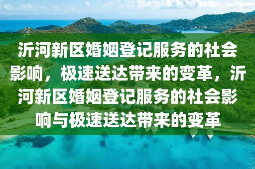 沂河新區(qū)婚姻登記服務(wù)的社會(huì)影響，極速送達(dá)帶來的變革，沂河新區(qū)婚姻登記服務(wù)的社會(huì)影響與極速送達(dá)帶來的變革