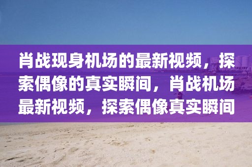 肖戰(zhàn)現(xiàn)身機(jī)場(chǎng)的最新視頻，探索偶像的真實(shí)瞬間，肖戰(zhàn)機(jī)場(chǎng)最新視頻，探索偶像真實(shí)瞬間
