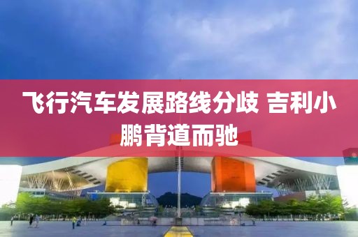 飛行汽車發(fā)展路線分歧 吉利小鵬背道而馳