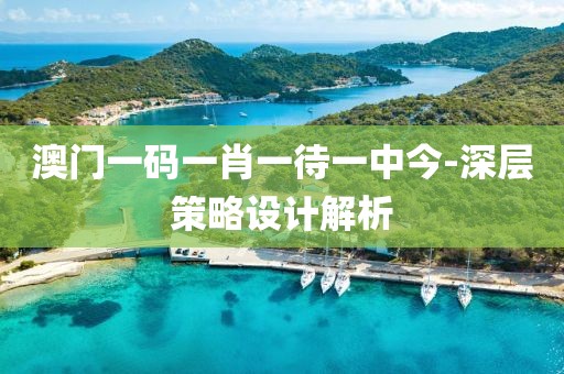 澳門一碼一肖一待一中今-深層策略設(shè)計(jì)解析