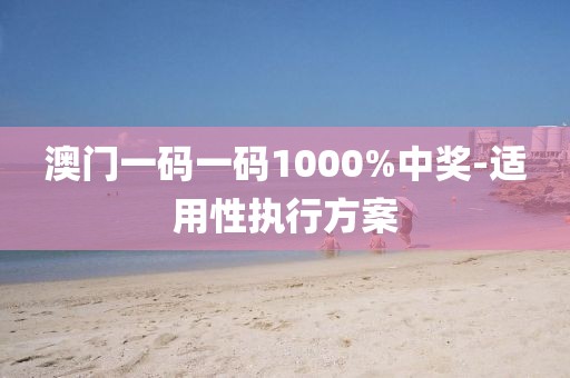 澳門一碼一碼1000%中獎-適用性執(zhí)行方案