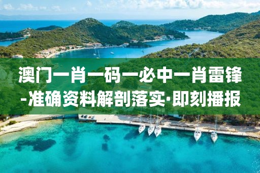澳門一肖一碼一必中一肖雷鋒-準確資料解剖落實·即刻播報