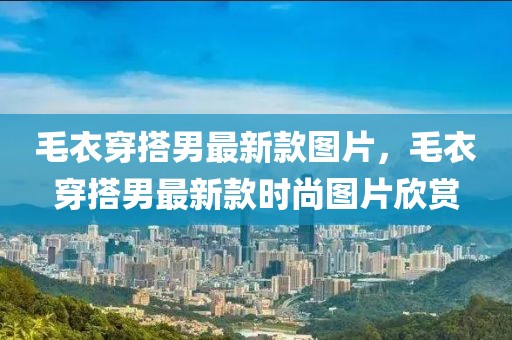 毛衣穿搭男最新款圖片，毛衣穿搭男最新款時尚圖片欣賞