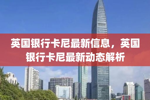 英國銀行卡尼最新信息，英國銀行卡尼最新動態(tài)解析