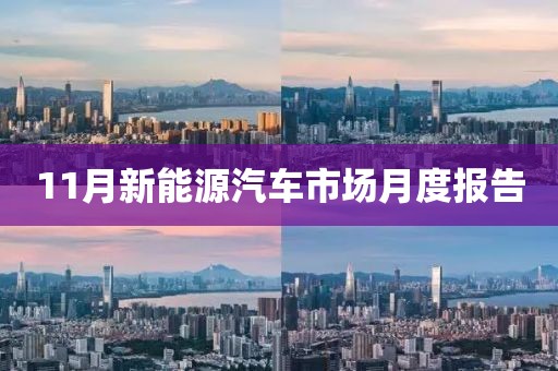 11月新能源汽車市場月度報(bào)告