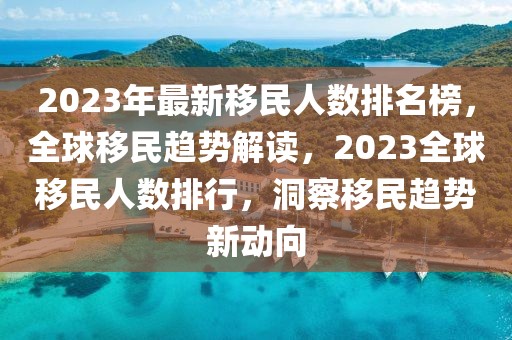 2023年最新移民人數(shù)排名榜，全球移民趨勢解讀，2023全球移民人數(shù)排行，洞察移民趨勢新動向
