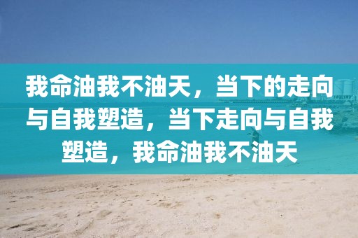 我命油我不油天，當下的走向與自我塑造，當下走向與自我塑造，我命油我不油天