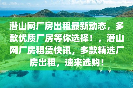 潛山網廠房出租最新動態(tài)，多款優(yōu)質廠房等你選擇！，潛山網廠房租賃快訊，多款精選廠房出租，速來選購！
