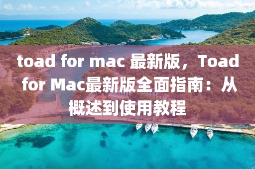 toad for mac 最新版，Toad for Mac最新版全面指南：從概述到使用教程