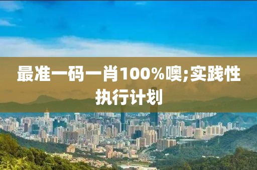最準(zhǔn)一碼一肖100%噢;實(shí)踐性執(zhí)行計(jì)劃