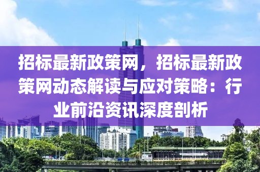 招標(biāo)最新政策網(wǎng)，招標(biāo)最新政策網(wǎng)動態(tài)解讀與應(yīng)對策略：行業(yè)前沿資訊深度剖析