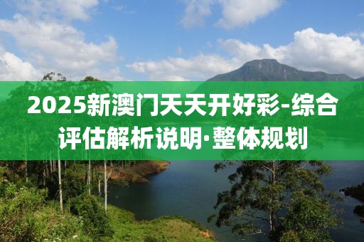 2025新澳門天天開(kāi)好彩-綜合評(píng)估解析說(shuō)明·整體規(guī)劃