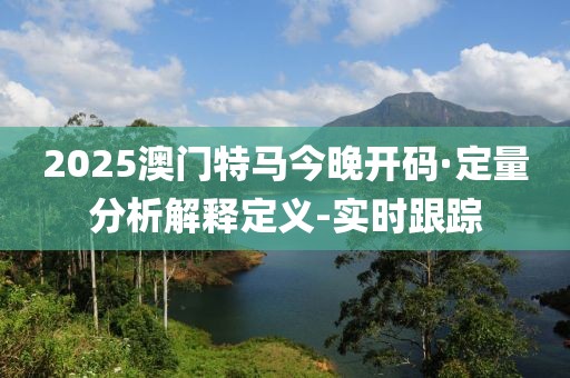 2025澳門特馬今晚開碼·定量分析解釋定義-實(shí)時(shí)跟蹤