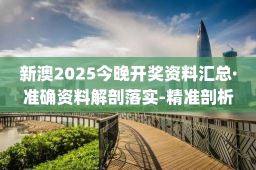 新澳2025今晚開獎資料匯總·準確資料解剖落實-精準剖析