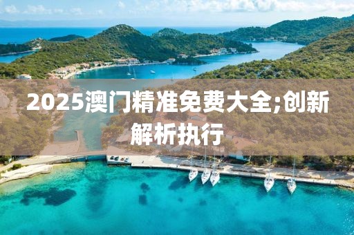 2025澳門精準(zhǔn)免費大全;創(chuàng)新解析執(zhí)行