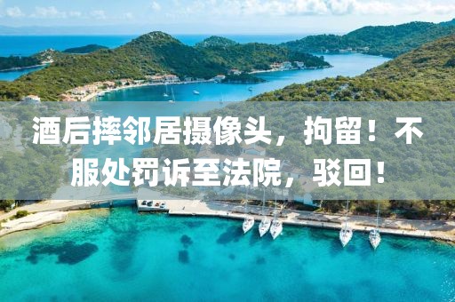 酒后摔鄰居攝像頭，拘留！不服處罰訴至法院，駁回！