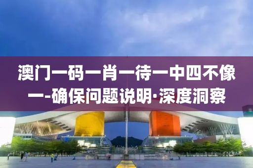 澳門一碼一肖一待一中四不像一-確保問題說明·深度洞察
