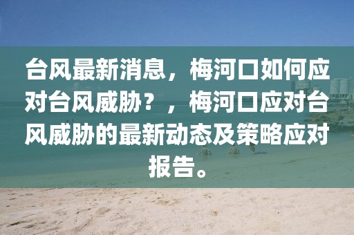 臺風最新消息，梅河口如何應對臺風威脅？，梅河口應對臺風威脅的最新動態(tài)及策略應對報告。