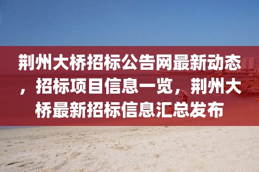 荊州大橋招標公告網(wǎng)最新動態(tài)，招標項目信息一覽，荊州大橋最新招標信息匯總發(fā)布
