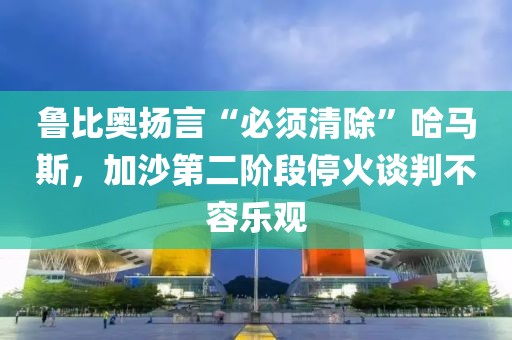 魯比奧揚(yáng)言“必須清除”哈馬斯，加沙第二階段?；鹫勁胁蝗輼酚^