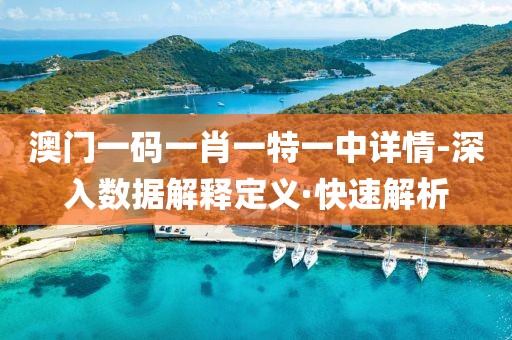 澳門一碼一肖一特一中詳情-深入數(shù)據(jù)解釋定義·快速解析