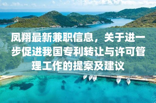 鳳翔最新兼職信息，關于進一步促進我國專利轉讓與許可管理工作的提案及建議