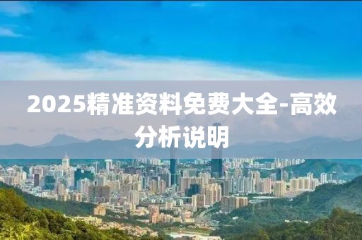 2025精準(zhǔn)資料免費(fèi)大全-高效分析說明