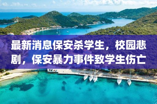 最新消息保安殺學(xué)生，校園悲劇，保安暴力事件致學(xué)生傷亡