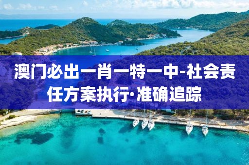 澳門必出一肖一特一中-社會(huì)責(zé)任方案執(zhí)行·準(zhǔn)確追蹤