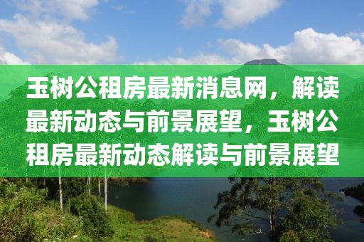 玉樹公租房最新消息網(wǎng)，解讀最新動態(tài)與前景展望，玉樹公租房最新動態(tài)解讀與前景展望