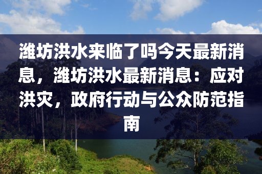濰坊洪水來臨了嗎今天最新消息，濰坊洪水最新消息：應(yīng)對(duì)洪災(zāi)，政府行動(dòng)與公眾防范指南