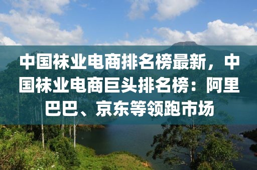 中國襪業(yè)電商排名榜最新，中國襪業(yè)電商巨頭排名榜：阿里巴巴、京東等領(lǐng)跑市場
