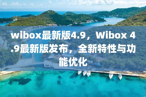 wibox最新版4.9，Wibox 4.9最新版發(fā)布，全新特性與功能優(yōu)化