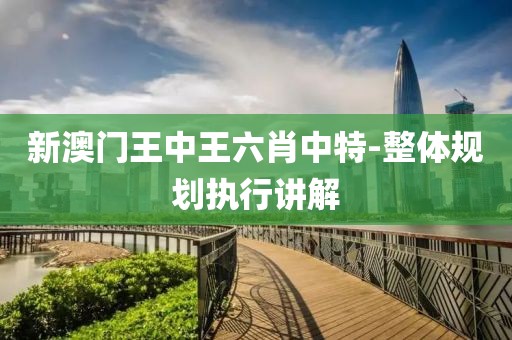 新澳門(mén)王中王六肖中特-整體規(guī)劃執(zhí)行講解