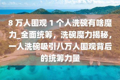 8 萬(wàn)人圍觀 1 個(gè)人洗碗有啥魔力_全面統(tǒng)籌，洗碗魔力揭秘，一人洗碗吸引八萬(wàn)人圍觀背后的統(tǒng)籌力量