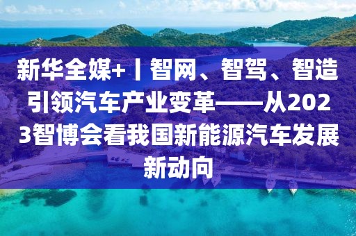 新華全媒+丨智網(wǎng)、智駕、智造引領汽車產(chǎn)業(yè)變革——從2023智博會看我國新能源汽車發(fā)展新動向