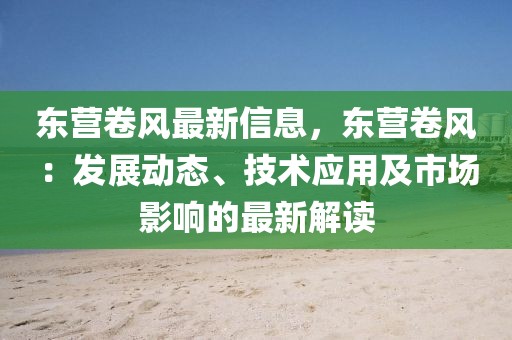 東營(yíng)卷風(fēng)最新信息，東營(yíng)卷風(fēng)：發(fā)展動(dòng)態(tài)、技術(shù)應(yīng)用及市場(chǎng)影響的最新解讀