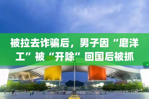 被拉去詐騙后，男子因“磨洋工”被“開除”回國后被抓