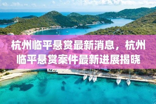 杭州臨平懸賞最新消息，杭州臨平懸賞案件最新進(jìn)展揭曉