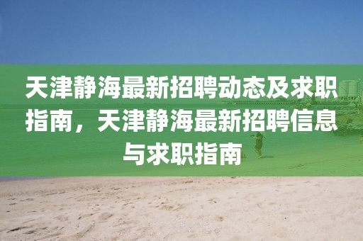 天津靜海最新招聘動態(tài)及求職指南，天津靜海最新招聘信息與求職指南
