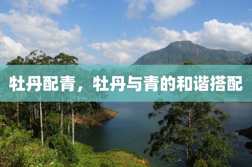 牡丹配青，牡丹與青的和諧搭配