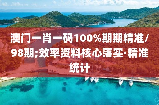 澳門一肖一碼100%期期精準(zhǔn)/98期;效率資料核心落實·精準(zhǔn)統(tǒng)計
