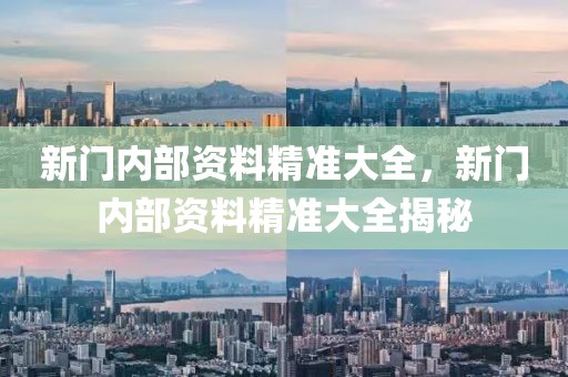 新門內(nèi)部資料精準大全，新門內(nèi)部資料精準大全揭秘