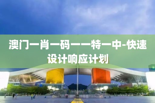 澳門一肖一碼一一特一中-快速設計響應計劃