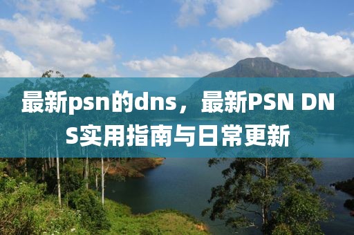 最新psn的dns，最新PSN DNS實(shí)用指南與日常更新